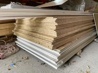 OSB-, gipsskivor och isolering