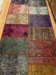 Patchwork handknuten matta
