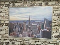 Stor Tavla NeW York med ram 140x100