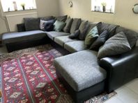 soffa med Divan och Schäslong