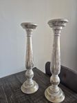 2 st fina ljusstake 