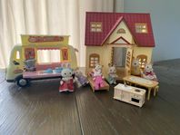 Sylvanian hus glassbil rabbit 