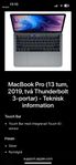 MAC BOOK PRO  13 TUM 2019