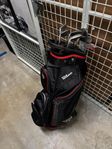 komplett golfset med bag + vagn