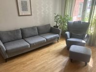 3 sits soffa county+ fåtölj Elin