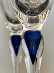 4 Franska champagneglas i kristall
