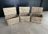 Handgjorda Korgar 35x22x22 cm, Dixie – 3st (Nya)