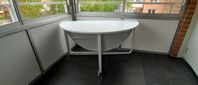 vit aluminium klaffbord 