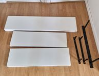1 Hylla lack IKEA 2 hyllor abild jysk
