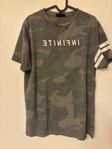Grå camo t-shirt River Island M