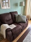 2-sitsig soffa recliner  i nubuck 