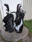 2 golfset, junior + vänster dam