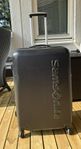 Expanderbar svart original Samsonite resväska i hårdplast