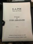 Grafik av Ivor Abrahams Edgar Allen Poe