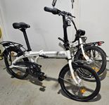2 st ihopfällbara cyklar, 20 tum, 3 vxl, vita, Tern Iink C3