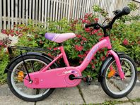 Rosa flickcykel 16 tum 