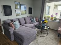 soffa med schäslong, ikea Grönlid