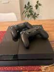 PlayStation 4 + 2 handkontroller + 12 toppspel – AAA-paket