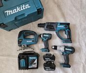 makita kit skruvdragare & sticksåg &borhammare 