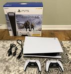 PlayStation 5 (Disc-version) säljes – gott skick + spel