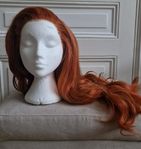 röd lång peruk cosplay poison ivy wigchapel