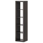 Expedit 2 st hyllor 1x5 + insats med lådor + hyllplan i gla