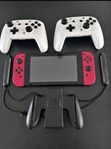Nintendo switch med många tillbehör i riktig fint skick 