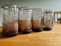 4 st Coca‑Cola-burkglas (lila) limited edition!