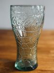 2 st Coca-Cola-glas (grönt fotboll & blått)