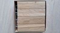 IKEA Burfjord Sängben 20 cm (Ek) 