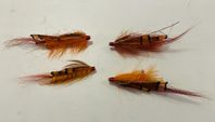 Prawn tubfluga 2” – 4pack för lax & havsöring