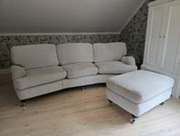 Oxford Deluxe soffa & fotpall