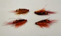 Prawn tubfluga 1,5” – 4-pack – Lax & Havsöring