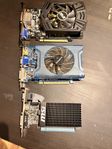 3 grafikkort – GTX 750 Ti, GT 710 & okänt