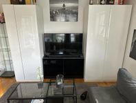 Ikea pax garderober med TV-bänk