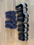 Adidas tofflor och Ralph Lauren flipflop