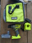Ryobi borrskruvdragare R18DD3, 2.0ah batteri, laddare