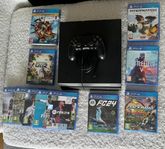 Playstation 4 + handkontroll och spel