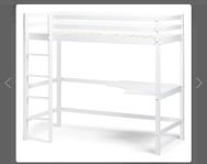 Loftsäng med skrivbord