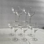 9 tunna likör / sherry glas i 2 storlekar