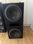 dubbla 12” bassar och 6,5” bass habit hatthylla med slut