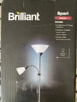 Lampa med två skärmar 