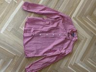Tommy Hilfiger rödrutig skjorta strl 176