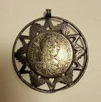 SVERIGE CAROLUS XI STORT SILVERMYNT 4 DALER 1693