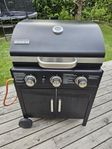 Gasolgrill 3 brännare och gasoltub