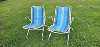 2st Camping / verandastolar Vintage -60 tal i bra skick