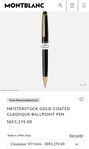 Montblanc Meisterstück Gold-Coated Classique 137.1mm Penna