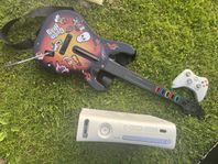 Xbox 360 m. guitar hero kontroll