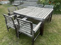 Äpplarö utebord & sex stolar