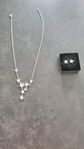 Efva Attling silver örhänge halsband 